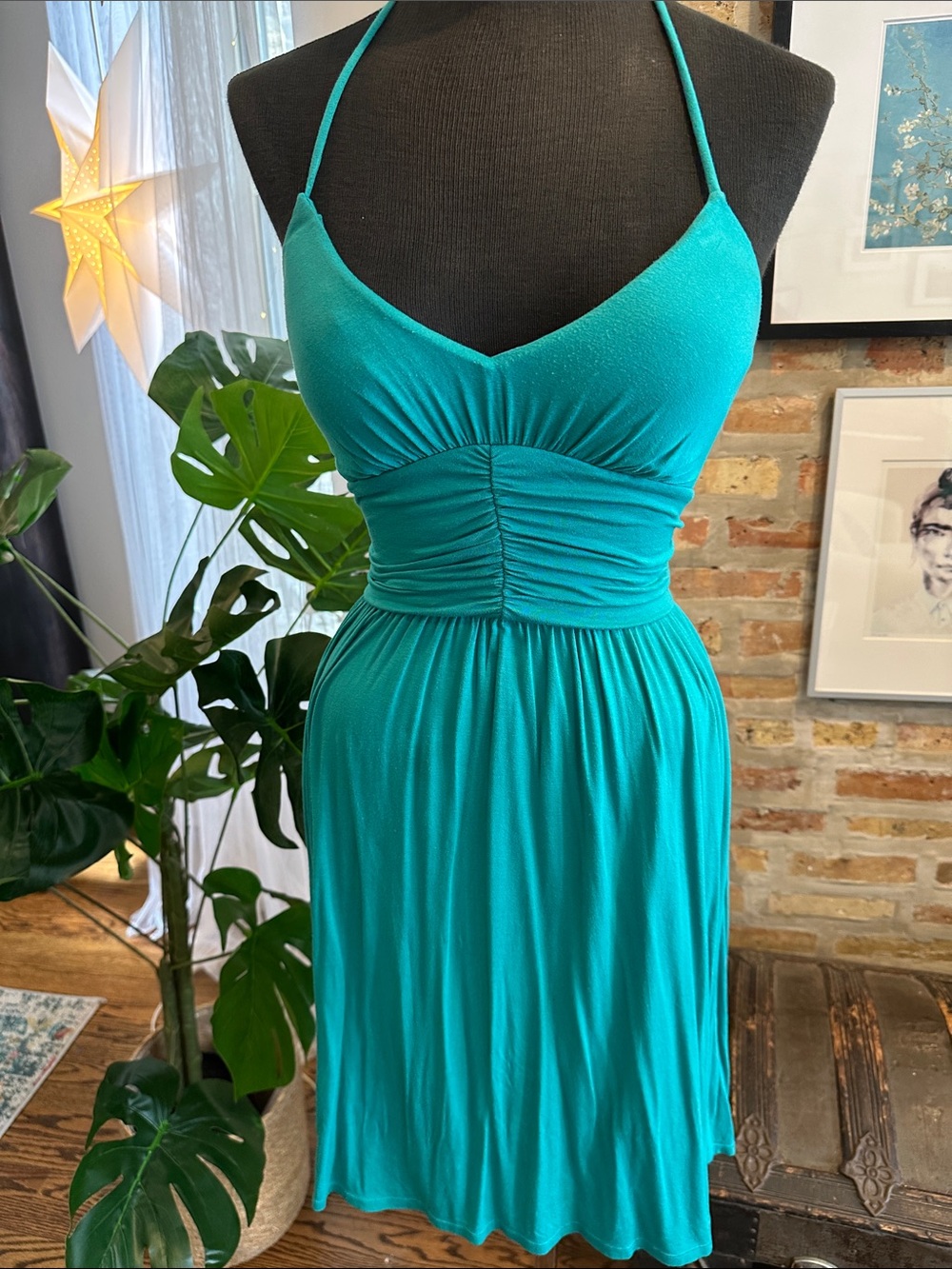 Moda International Turquoise Halter Sundress - Women's Summer Dress